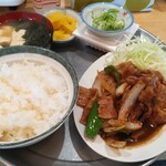 しらさぎ食堂 - 焼肉定食 ¥800