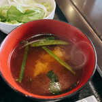 炭火焼鳥うきち - 味噌汁