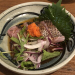 金町製麺 - 黒ムツの炙りポン酢430円