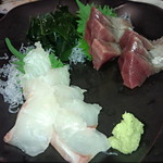 ちが崎 - 鯛とカツオの刺身