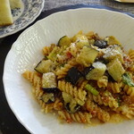 ジューダバレリーノ - ﾊﾟｽﾀ(合いびきﾐﾝﾁと揚げﾅｽのﾄﾏﾄｿｰｽ・ﾌｼﾞｯﾘ)