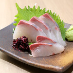 Amberjack sashimi from Tarumi