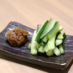 pork miso cucumber