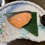 あわら温泉グランドホテル - 焼き鮭、昆布の佃煮