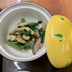 あわら温泉グランドホテル - 小松菜と椎茸の煮浸し