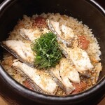 Grilled aged mackerel and Nanko plum clay pot rice