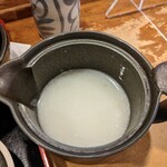 久呂無木 - 蕎麦湯は濃厚なトロトロ系