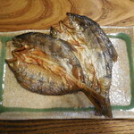 Grilled overnight dried amago trout