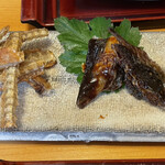 志じみ茶屋 湖舟 - 骨せんべい、頭、肝