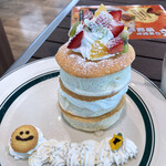 Kafe and opankekiguramu oosakajoujou kamachiten - プレミアムスマイルパンケーキ