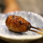 鳥田中 - 鴨が入り、肉の味わいしっかりですが、ふわふわのテクスチャー