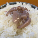 天ぷら だるま - 塩辛だけでもご飯はいける