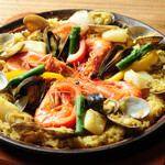 Homemade Seafood paella