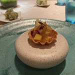 SANKARA HOTEL&SPA 屋久島 - アミューズ　安納芋と生ハムのタルト