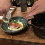 SANKARA HOTEL&SPA 屋久島 - テーブルで仕上げてくれました