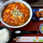 福士豆腐食堂 - Aセット汁あり(3辛)　1050円(+60円)