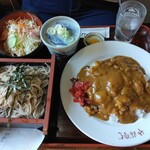 Yabusoba - カレーとお蕎麦の定食@950