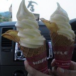 芋舗　芋屋金次郎 - 最高に美しいソフトクリーム、超感動(^0^)