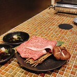 杏樹亭 - 和牛霜降り焼きしゃぶ