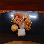 木曽路 四季の彩 幸川 - 前菜6種盛り