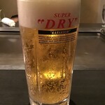 お好み焼き 徳川 総本店 - 生ビール（中）