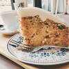 コーヒースタンド28 - パンプキンケーキ(￥480)、エスプレッソ　solo(￥420)。キャロットケーキとは違う味わいを！