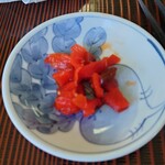 雪つばき食堂 - 福神漬けアップ