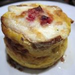 燻製した水牛のモッツァレラ　フリッタータ