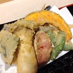 豊前裏打会 萬田うどん - 野菜天