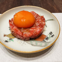 焼肉 きたん 法善寺 - ♢イチボ肉のユッケ仕立て