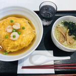 成葉軒 - 天津飯とミニラーメン（塩味）