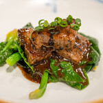 中華ダイニング 一途一心 - 2022.11 牛ウチモモステーキ トウチソース