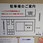 手打ちうどん寺屋  - 駐車場のご案内