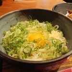 Sanya - 釜玉うどん＋鶏天