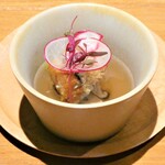 レスペランス カヤモリ - 甘鯛の松笠焼き マツタケの土瓶蒸し