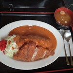 とんかつ二幸 - かつカレー（みそ汁付き）