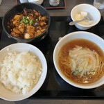 三熙 - もつ麻婆豆腐定食