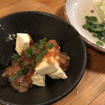 Taishuu Sakaba Bitoru - クリームチーズ酒盗/おでん カイワレ