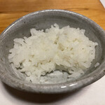 酒肴 新屋敷 - 大将が一から作ったお米。新米