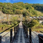 道の駅 龍神 - 道の駅脇の吊り橋