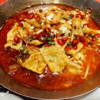 金香楼 - スライス豚の山椒辛子煮