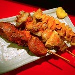 やまとや - おまかせ串焼き３本（塩）