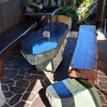 手打ちセルフうどん 海侍 - 外席