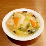 暖龍 - 料理写真:海老塩餡かけご飯(ハーフ) 600円