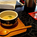 別邸 山風木 - 蔵王の恵“新玉ねぎ”のたまごｽｰﾌﾟ@山風木