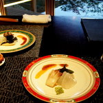 別邸 山風木 - 本日のお造り@山風木　平目と北寄貝でした