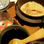 別邸 山風木 - 蔵王鶏の炊込みご飯@山風木　３種類から選べます