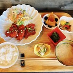 定食屋 もあ - ヤンニョムチキン定食❤︎