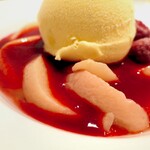 お茶とお菓子まやんち - ピーチメルバ