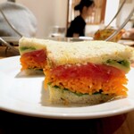 お茶とお菓子まやんち - 野菜のサンドウィッチ